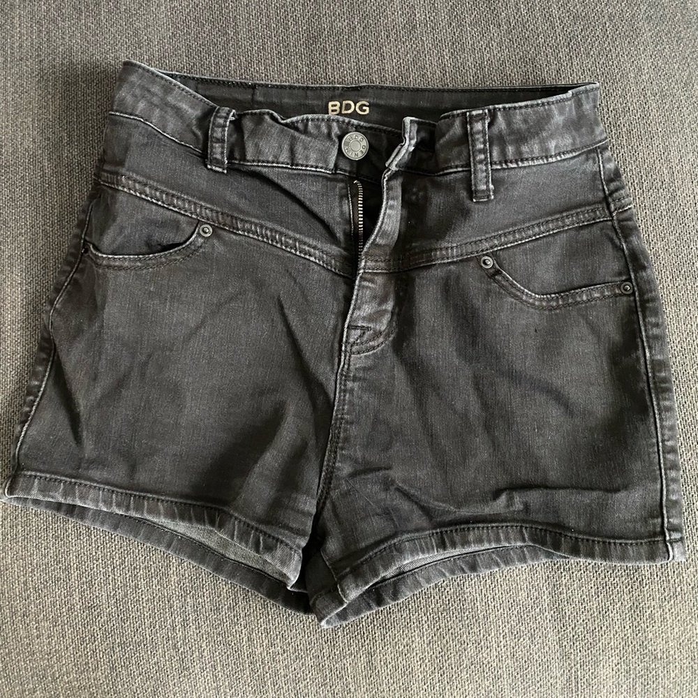 Plain Black BDG Jean Shorts